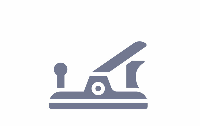 Symbolgrafik einer Spannvorrichtung – steht für Spanntechnik, Vorrichtungsbau und Montagelösungen im Werkzeugbau bei weba.